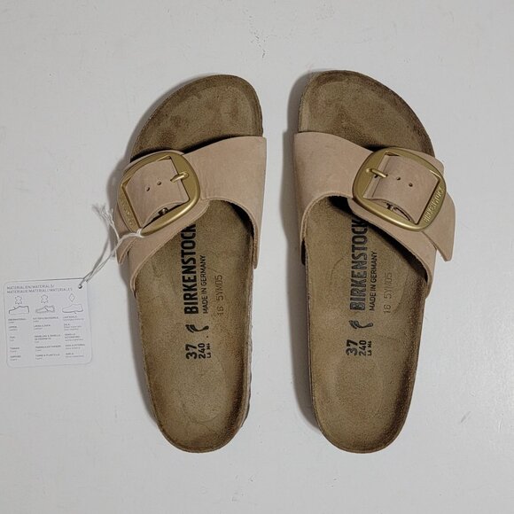 NEW Birkenstock Madrid Big Buckle Sandals Womens 37 6/6.5 Classic Chic Old Money - Picture 2 of 8